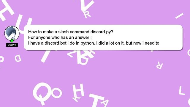 How to make a slash command discordpy? смотреть онлайн