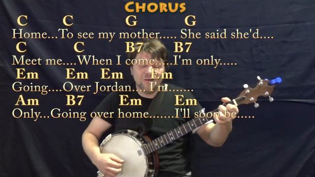 Wayfaring Stranger (Traditional) Banjo Cover Lesson in Em with Chords/Lyrics смотреть онлайн