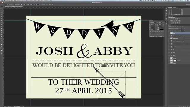 How To Design A Wedding Invitation Card In Photoshop | Design Tutorial смотреть онлайн