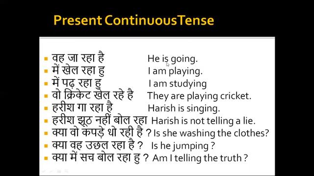 Present Continuous Tense (Hindi) | Use of IS, AM, ARE, | Learn English Easily | Michel S. смотреть онлайн