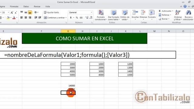Formulas de Excel - Como Sumar en Excel [ConTabilizalo.com] смотреть онлайн