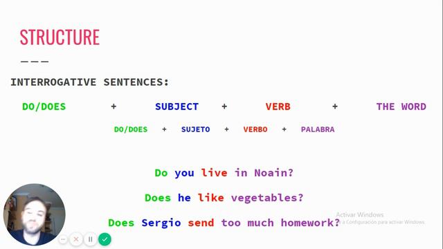 PRESENT SIMPLE INTERROGATIVE смотреть онлайн