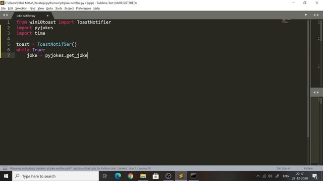 Build A Python App To Display Random Joke Notifications смотреть онлайн