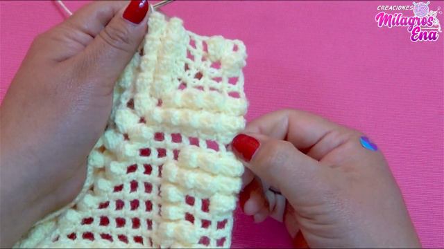 PARTE 13 Cuadrado N° 36 tejido a crochet ganchillo para colcha con punto popcorn formando estrellas смотреть онлайн
