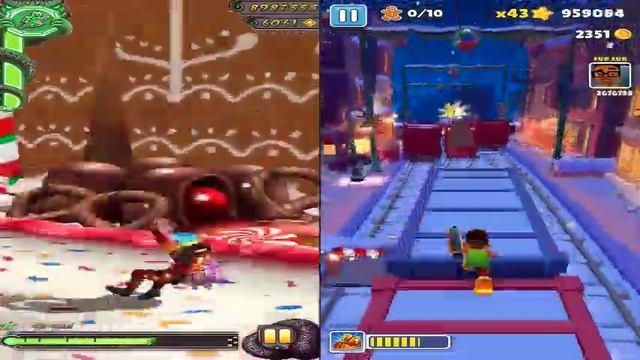 iGameMix?2023 Temple Run 2 Winter Toyland Vs Subway Surfers Subway Xmas?KID GAMEPLAY #1289 смотреть онлайн