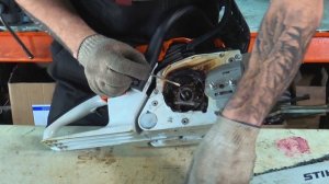 Почему провисает цепь на бензопиле? - Разбираемся.