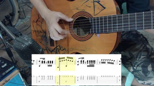 flamenco guitar with TAB смотреть онлайн