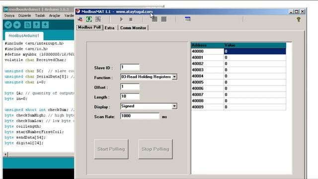 Arduino Modbus RTU Slave Simple Example How to try modbus algorithm with arduino смотреть онлайн