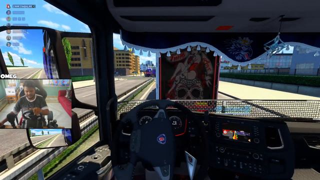 Euro Truck Simulator 2 Convoy | Logitech g29 gameplay | Free Dlc !dlc | NHK Logistics | !giveaway смотреть онлайн