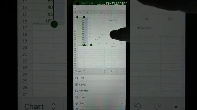 How to make graph on Microsoft Excel in mobile scattered graph. смотреть онлайн