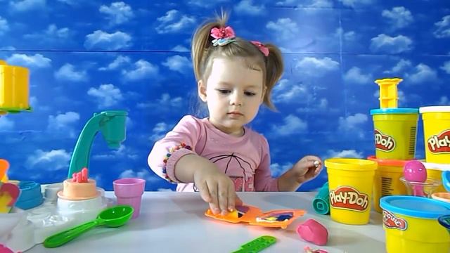 Видео для детей. Мороженое для Беби Бон из Плей До Ice cream for Baby Born from Play Doh смотреть онлайн