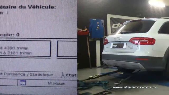Reprogrammation Moteur Audi a4 tdi 245cv adblue @ 294cv Digiservices Paris 77183 Dyno смотреть онлайн