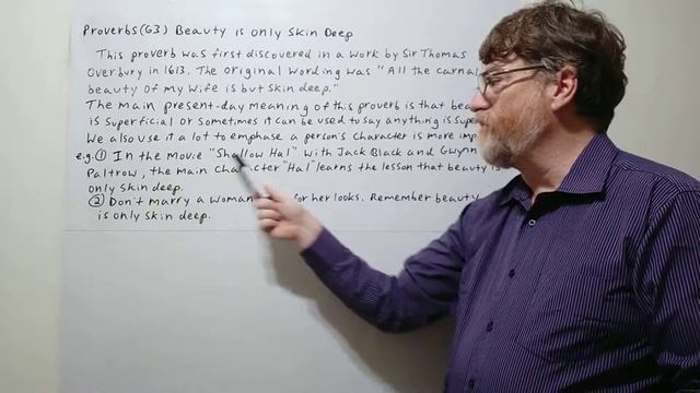 English Tutor Nick P Proverbs (63) Beauty is Only Skin Deep смотреть онлайн