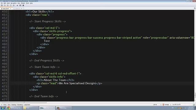 [ Twitter Bootstrap 3 In Arabic ] #28 - Section Our Skills смотреть онлайн