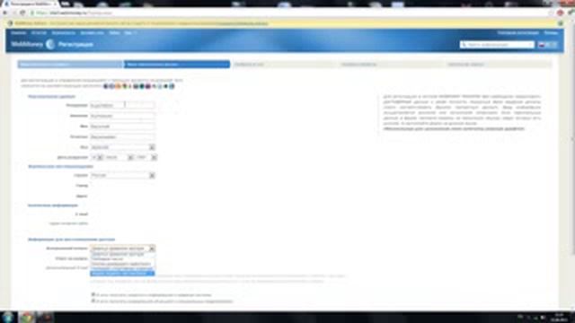Регистрация в системе WebMoney. Как зарегистрировать кошелек в Вебмани смотреть онлайн
