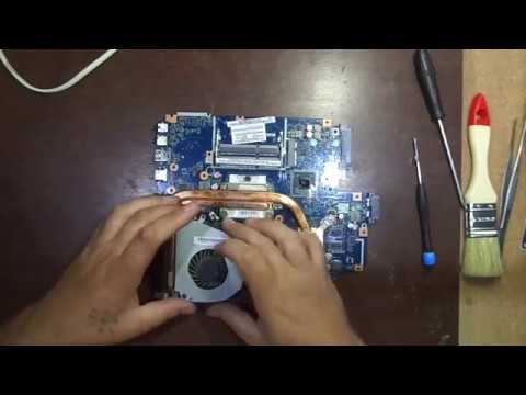 Packard Bell Q5WTC  Замена термопасты и профилактика ноутбука с подробным разбором...