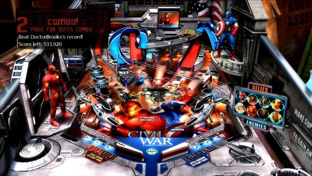 Pinball FX 2 - Marvel Pinball: Civil War - First Play смотреть онлайн