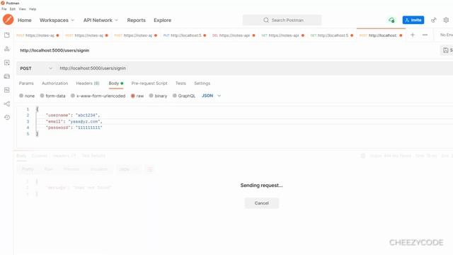 Express JS Tutorial - Middleware for Authentication| API Security | CheezyCode смотреть онлайн