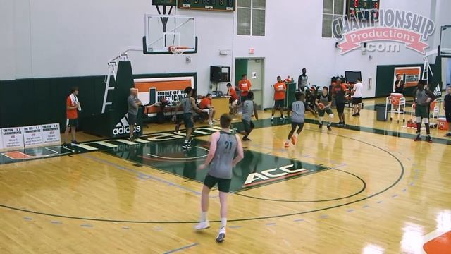 3-on-3 Basketball Practice Drill from Jim Larranaga! смотреть онлайн