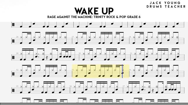 Wake Up Trinity Rock & Pop Drums Grade 6 смотреть онлайн