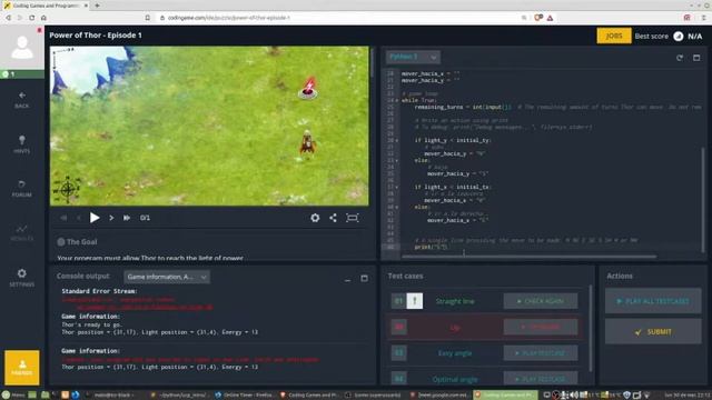 Probando Codingame смотреть онлайн