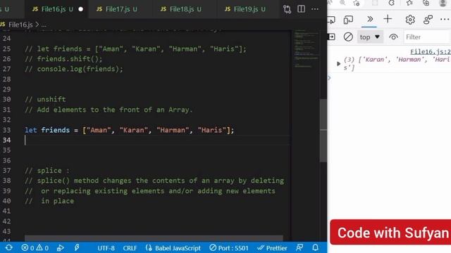JavaScript Array Push & Pop Tutorial in Hindi | Array Push Pop in JavaScript | JavaScript Tutorial смотреть онлайн