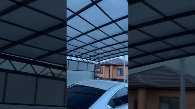 Навес из поликарбоната подключ ❤️