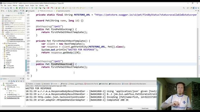 Classic Spring MVC Web-Application converted to reactive Spring WebFlux REST API смотреть онлайн