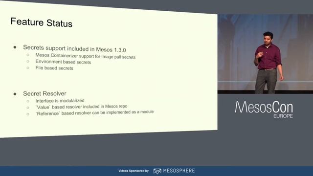 Secrets Management in Mesos - Vinod Kone, Mesosphere, Inc. смотреть онлайн