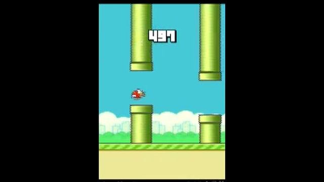 Flappy Bird - World Record - Real Walkthrough - 987 points - No Cheats! смотреть онлайн