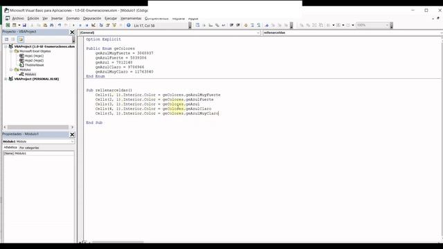 Enumeraciones en VBA Excel смотреть онлайн