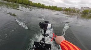 Первый тест лодки FLINC 240L с мотором Sea-Pro 3.5 лс