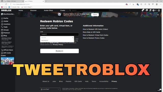 [PROMO CODE]สอนรับTweet Roblox & Spider Cola(HOW TO GET TWEET ROBLOX & SPIDER COLA)[Roblox] смотреть онлайн