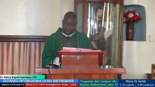 20th Sunday of Ordinary Time Year A, 16th August 2020: Luganda Mass смотреть онлайн