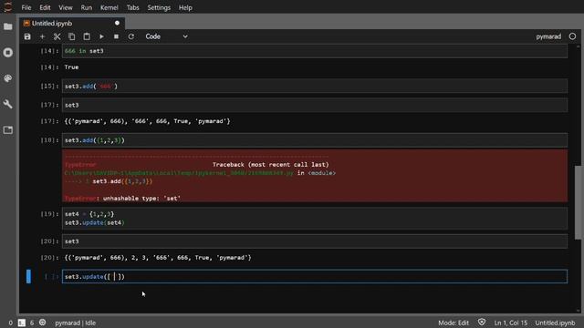 Sets in Python, INTRO смотреть онлайн