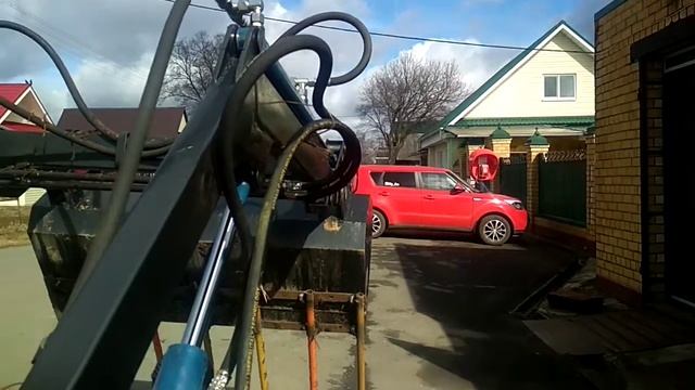 Самодельные вилы на погрузчик минитрактор Уралец 220 смотреть онлайн