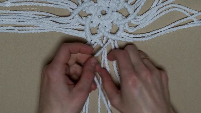 Macrame Snowflake No Ring | Macrame diy | Macrame Snowflake Tutorial смотреть онлайн