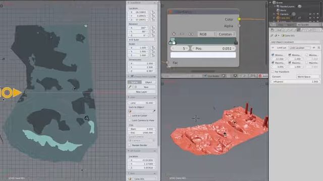 [Blender] - Contour line with animation nodes смотреть онлайн