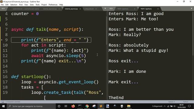 How Asyncio works in Python with a simple example смотреть онлайн