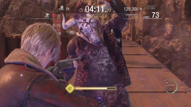 Resident Evil 4 - Leon S+ Rank Island - The Mercenaries DLC Gameplay (Unlock Handcannon) смотреть онлайн