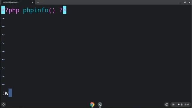 Install Apache and PHP on Chromebook Linux. смотреть онлайн
