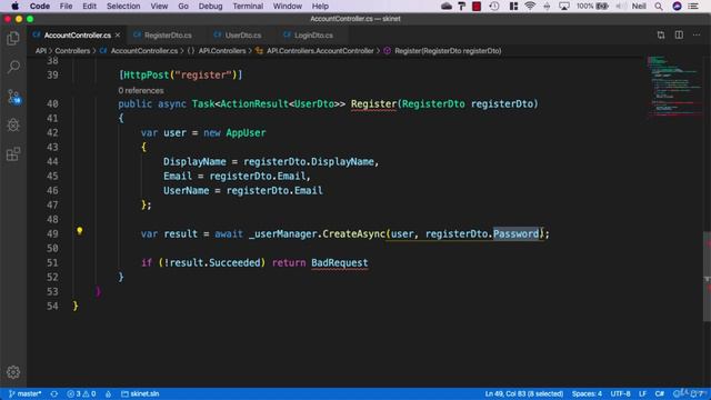 171 Registering a user смотреть онлайн