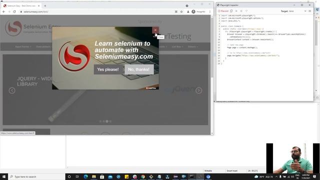 Playwright with Java - Record & Replay | Codeless смотреть онлайн