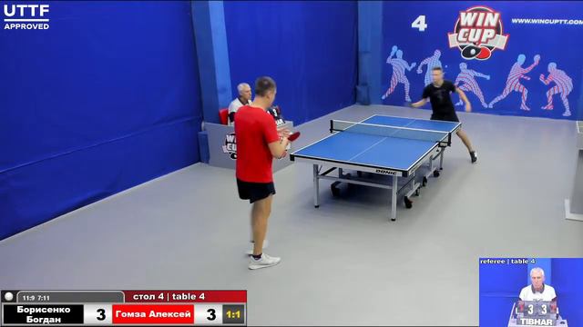 11:30 Борисенко Богдан 1-3 Гомза Алексей стол 4 ЮГ-1 27.09.21 смотреть онлайн