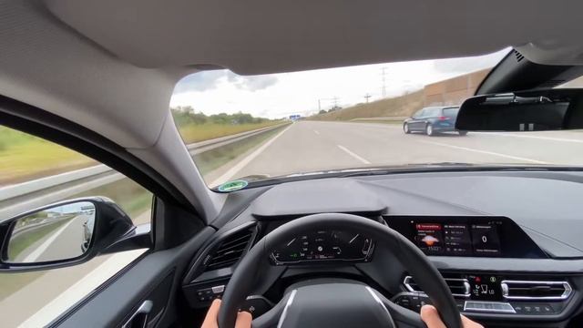 BMW 118d F40 (2020) 224 Km/h Highspeed On Autobahn / Testdrive