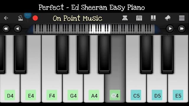 Perfect - Ed Sheeran Easy Piano Phone Perfect Piano смотреть онлайн