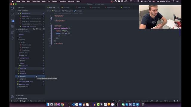Vue JS - Пишем приложение "Календарь жизни". Онлайн стрим по верстке и веб программированию смотреть онлайн