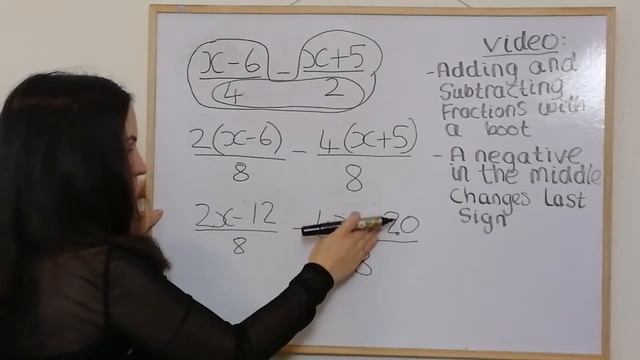 ALGEBRAIC FRACTIONS-Adding And Subtracting