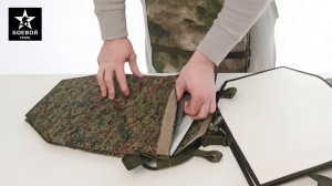 Пятиточечник. Сидушка армейская раскладная под баллистический пакет. Боевой стиль.