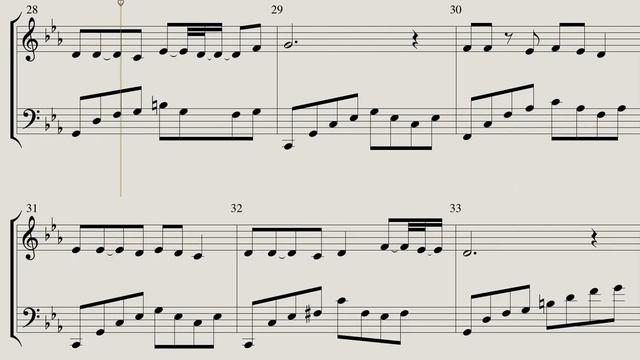 BASSAME MUCHO (Piano Sheet Music) смотреть онлайн